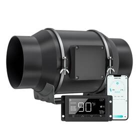 Toolazy Fa150-m-i App 6 Inch Inline Duct Fan With Smart Controller 405 Cfm Quiet Ec Motor