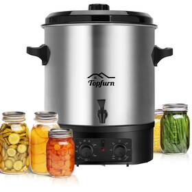 Topfurn 785034544002 Electric Water Bath Canning Machine 24.5qt Equipped With Temperature Knob Co