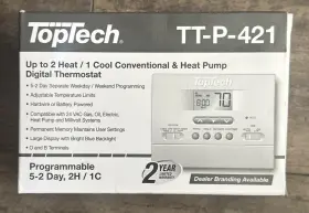 Tt-p-411 Toptech Top Tech Thermostat Single Stage Digital Brand New