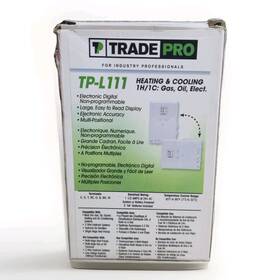 Tradepro Tp-l111 Digital Thermostat 1h/1c Non-programmable Hvac Heating Cooling