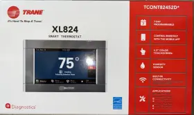 Tcont824as52d Trane Xl824 Programmable Wi-fi Smart Thermostat