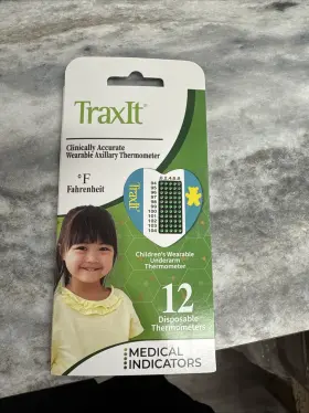 Traxit 016944701101 Smart Children Axillary Thermometer Continuous Read Single-use ... Fas