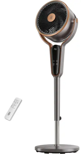 Triangle 770020878916 Standing Fan For Bedroom 1190cfm Pedestal Fans Oscillating With Rem