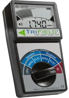 Trifield 602401544826 Emf Meter Model Tf2 Made In Usa - #1 Handheld Detector For Magnetic/