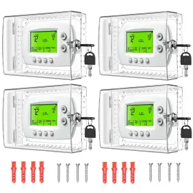 Key-tn4 Trj 4pcs Large Thermostat Lock Box With Key Clear Cover For