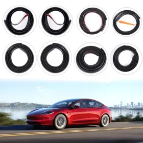 Automotive-accessories-001-02 Tstese 9 Pack Soundproof Sealling Strips Compatible With Tesla Model 3 2020-2024 202