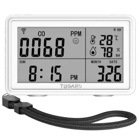 Zx-t11 Tugard Tuya Wifi Portable Carbon Monoxide&temperature&humidity Display Wireless Digi