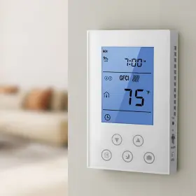 Uimoso 199413400047 7 Day Programmable Thermostat For Heat Pumps And Floor Heating
