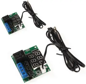Xh-w1219 Umlife 701715427587 2pcs Temperature Controller Module Double Display Digital Thermostat