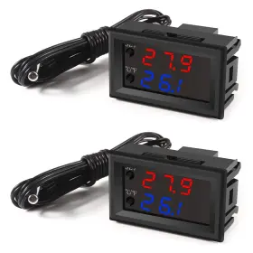 Umlife 701715516588 2pcs Temperature Controller -50 To 110 Celsius -58 230 F Dc 12v Programm