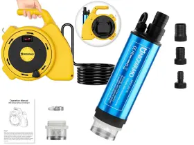 Uniqwamo 786194372986 Portable Transfer Pump Compatible For Dewalt 20v Max Battery 635gph 120w Ba