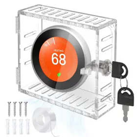 Upifen 797999156169 Thermostat Lock Box Square - 5 X Cover With No