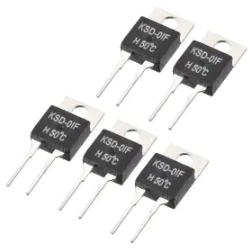 Ksd-01f Uxcell 714998890597 5pcs Thermostat Temperature Controller 50 No Normal Open