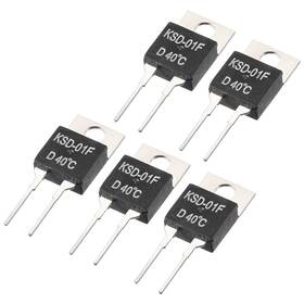 Uxcell 714998890726 Ksd-01f Thermostat Temperature Controller 40 N.c Normal Close 5pcs