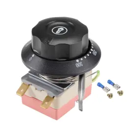 A20092300ux0140 Uxcell Nc 250v 16a 50-300c Temperature Control Switch Capillary Black