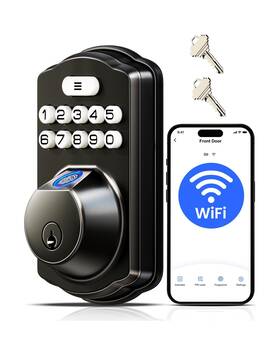 Veise 975331688057 Ve012w Built-in Wifi Fingerprint Smart Lock App Remote Contr... Fast Ship