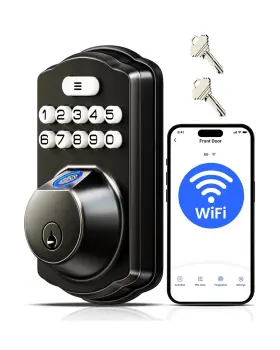 Ve012w Veise 975331688057 Built-in Wifi Fingerprint Smart Lock App Remote Contr... Fast Ship