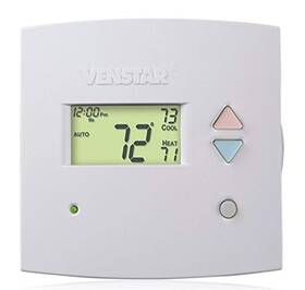 Venstar 384929208755 T2700 Slim Line Non Programmable Commercial Thermostat
