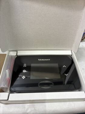 Verdant Vx4-wu-b Vx Series Energy Management Thermostat Vx4-wu-b. Wireless Black