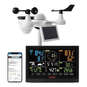 Vevor 840349939759 Yt60234 Wifi Weather Station 7-in-1 Color Display Indoor Outdoor