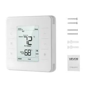 Gm4937 Vevor 7 Day Programmable Thermostat For Heat Pump Air Conditioner White