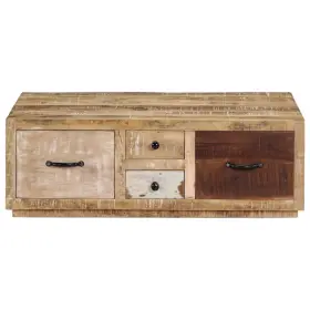 249863 Vidaxl Coffee Table Multicolor Solid Mango Wood