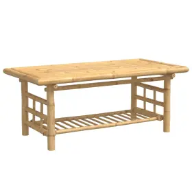 368046 Vidaxl Coffee Table Rectangular Side Sofa Living Room Furniture Bamboo
