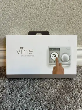 Tj-610b-w Vine 856105006009 Smart Programmable Thermostat With Nightlight Wifi Model