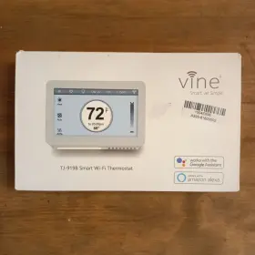 Tj-919e Vine Thermostat Wi Fi Programmable Smart Home With Nightlight Not Tested