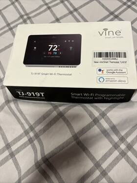 Vine Tj919 Programmable Smart Wifi Thermostat With Model #tj-919t