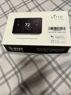 Tj-919t Vine Tj919 Programmable Smart Wifi Thermostat With Model #tj-919t