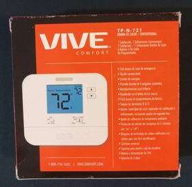 Vive 095247201808 New Comfort Tp-n-721 2h/1c Non-programmable Thermostat