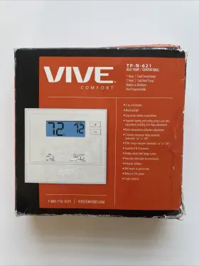 Tp-n-701 Vive 621-2 Comfort Non-programmable Thermostat