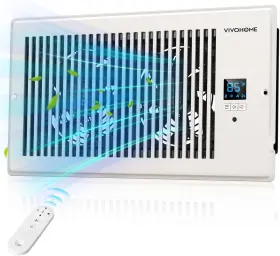Vh1653ca Vivohome 6 Inch X12 Opening Smart Vent Register Booster Fan With Intelligent Thermos