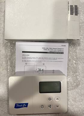 Vtronix Tf85l-201 Tf85l-201a Digital Fan Coil Thermostat Heat/cool Auto Change Over 24 Vac