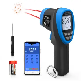 Rq-1500 Waporich Pyrometer 30 1 Non-contact High Temp Thermometer Gun-58 To 2732