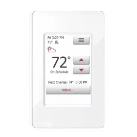 Udg4-4999-wy Warmlyyours Touch Programmable Thermostat 3.5 Inch W 1800/3600-watt With Floor Sensor