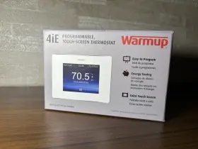 4ie-03-cw Warmup Horizontal Cloud White Thermostat Programmable