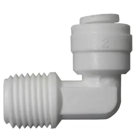 Pl-3009 Watts Tube Elbow 1/4 In Od X Mip 90 Deg Angle Plastic 150 Psi