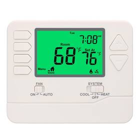 Wengart Wg605 5-1-1 Day Programmable Thermostat For Home 1 Heat/1 Cool Single Stage H