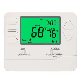 Wg605 Wengart 5-1-1 Day Programmable Thermostat For Home 1 Heat/1 Cool Single Stage H