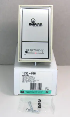 1e30-916 White-rodgers Vtg Heating Thermostat Empire Comfort Systems Control