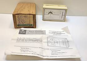 White-rodgers 1f37-407 White-rodgers Horizontal Thermostat Combination Wood/oil Heating