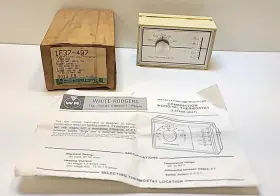 1f37-407 White-rodgers Horizontal Thermostat Combination Wood/oil Heating