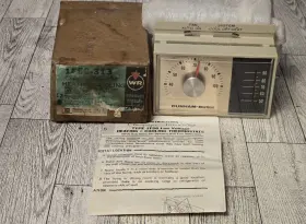 1f56-313 White-rodgers Vintage Champagne Astro Stat Thermostat Dunham-bush