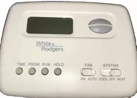 1f78 White Rodgers Wall Thermostat 24v Millivolt Battery Programmable 5 2