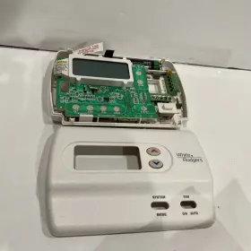 1f83-277 White-rodgers 80 Series Digital Thermostat For Parts Its Missing Butto