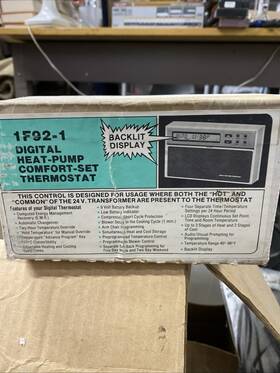 White-rodgers 1f92-1 New Digital Heat Pump Comfort Set Thermostat