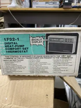 1f92-1 White-rodgers New Digital Heat Pump Comfort Set Thermostat