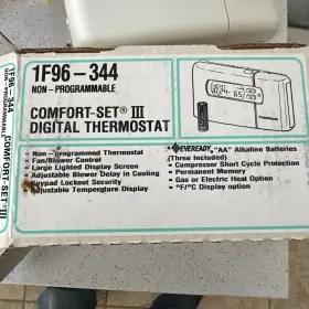 1f96-344 White-rodgers Thermostat Digital Comfort Set Iii Vintage Nos New